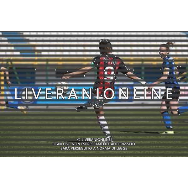 © TVRG Valentina Giacinti (Milan) segna il gol dell\'1 a 2 Inter Milano Women vs Milan Women Coppa Italia Femminile semifinale - gara di andata stadio Ernesto Breda Sesto San Giovanni (MI) 14-03-2021 foto Roberto Garavaglia/ag. Aldo Liverani sas