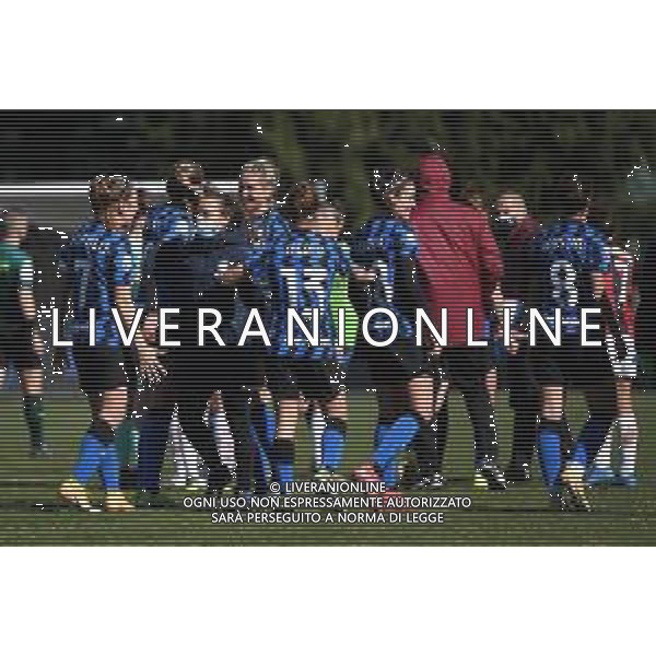 © TVRG esultanza finale Inter Inter Milano Women vs Milan Women Coppa Italia Femminile semifinale - gara di andata stadio Ernesto Breda Sesto San Giovanni (MI) 14-03-2021 foto Roberto Garavaglia/ag. Aldo Liverani sas