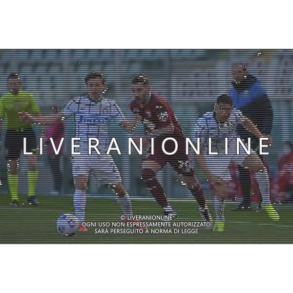 Torino 14.03.2021 Stadio Olimpico Grande Torino ©Alessandro Falzone/Agenzia Aldo Liverani Torino vs Inter Serie A Tim 2020/2021 Nella foto : NICOLA MURRU-ACHRAF HAKIMI-NICOLO\' BARELLA ©Falzone / AGENZIA ALDO LIVERANI SAS