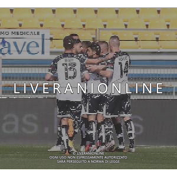 PARMA - ROMA CAMPIONATO CALCIO SERIE A TIM 14.03.2021 NELLA FOTO ESULTANZA DOPO IL GOL DI VALENTIN MIHAILA ©SANTANDREA / AGENZIA ALDO LIVERANI SAS