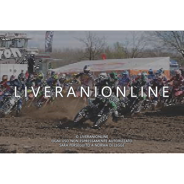Tommasinio/LMedia - MX Internazionali Italia 2021 - MX1 Category - Motocross 14 March 2021 - Tazio Nuvolari track, mantova, Italy Photo showing: Start of MX1 race of Internazionali d’Italia series, Mantova event. @Tommasinio/LMedia AG ALDO LIVERANI SAS