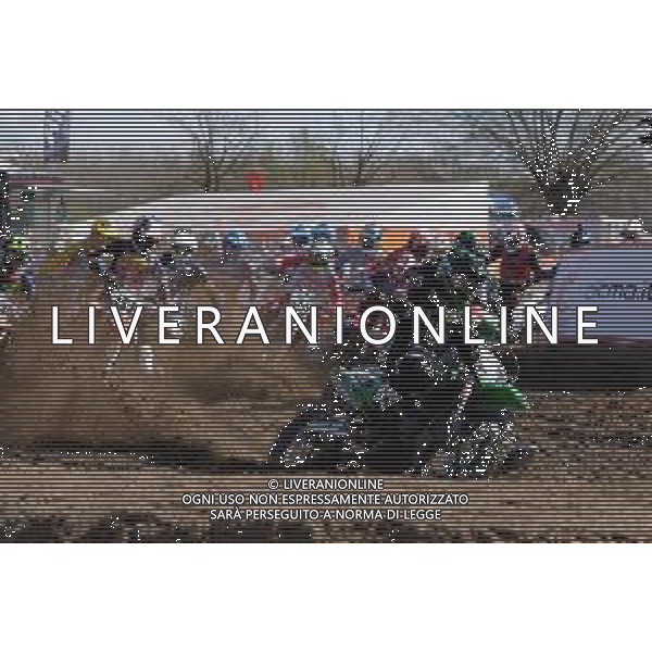 Tommasinio/LMedia - MX Internazionali Italia 2021 - MX1 Category - Motocross 14 March 2021 - Tazio Nuvolari track, mantova, Italy Photo showing: Start of MX1 race of Internazionali d’Italia series, Mantova event. @Tommasinio/LMedia AG ALDO LIVERANI SAS