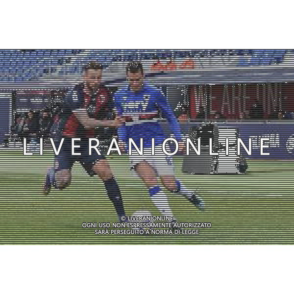 BOLOGNA - SAMPDORIA CAMPIONATO CALCIO SERIE A TIM 14.03.2021 NELLA FOTO MITCHELL DIJKS E ANTONIO CANDREVA ©VILLANI / AGENZIA ALDO LIVERANI SAS