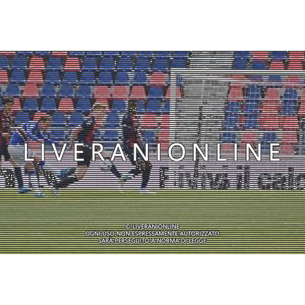 BOLOGNA - SAMPDORIA CAMPIONATO CALCIO SERIE A TIM 14.03.2021 NELLA FOTO TIRO DI MIKKEL DAMSGAARD ©VILLANI / AGENZIA ALDO LIVERANI SAS