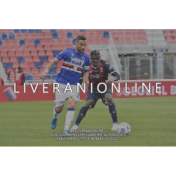 BOLOGNA - SAMPDORIA CAMPIONATO CALCIO SERIE A TIM 14.03.2021 NELLA FOTO FABIO QUAGLIARELLA E ADAMA SOUMAORO ©VILLANI / AGENZIA ALDO LIVERANI SAS