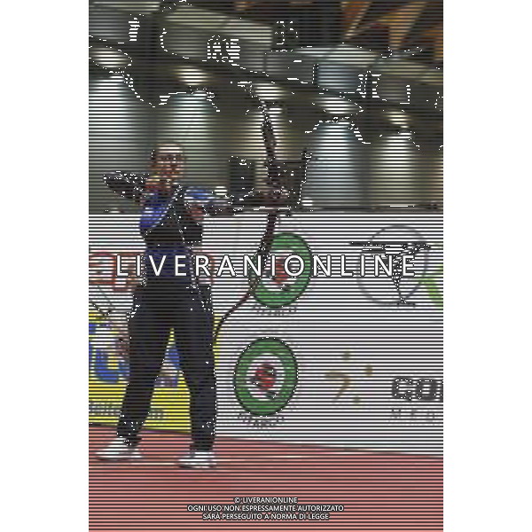 Rimini - Campionato Italiano di Tiro con l\'Arco indoor 14/03/2021 nella foto: chiara rebagliati - arco olimpico ©Claudio Zamagni/Agenzia Aldo Liverani