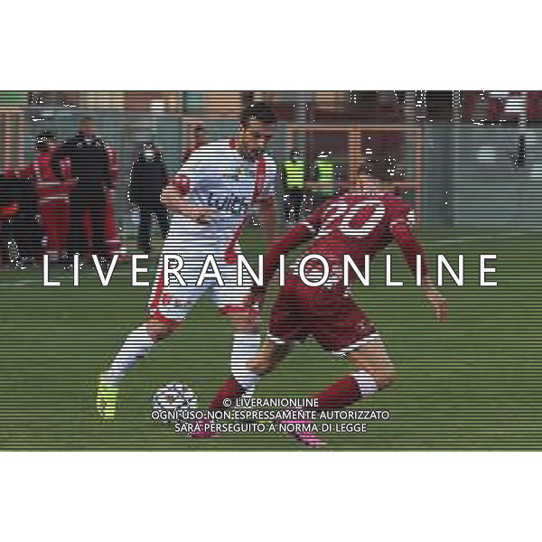 REGGINA - MONZA CAMPIONATO CALCIO SERIE BKT 13.03.2021 NELLA FOTO GIULIO DONATI (MONZA) E SIMONE EDERA (REGGINA) ©GAREFFA / AGENZIA ALDO LIVERANI SAS