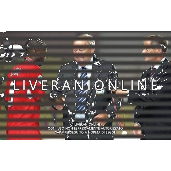 Montecarlo 26/08/2005 Finale Supercoppa Europea 2005 liverpool-cska mosca 3:1 nella foto cisse djibril e johansson ph marco luzzani/ag aldo liverani s.a.s.