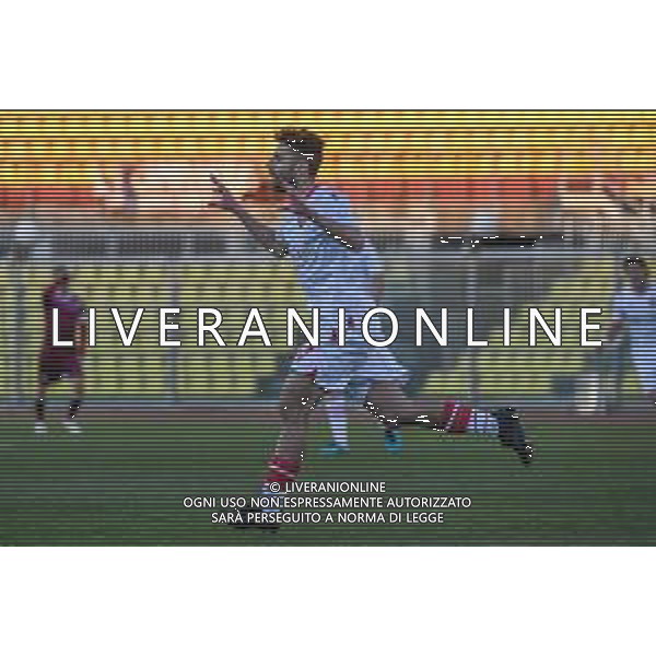 Fagiolinia/LMedia - Livorno vs Grosseto - Campionato di Calcio Serie C - Lega Pro 2020/2021 16 marzo 2021 - Stadio Armando Picchi, Livorno, Italia Nella foto: Giuseppe Sicurella (Grosseto) calcia da fuori area e realizza il gol del vantaggio @Fagiolinia/LMedia AG ALDO LIVERANI SAS