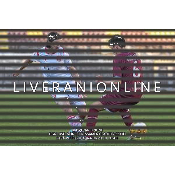 Fagiolinia/LMedia - Livorno vs Grosseto - Campionato di Calcio Serie C - Lega Pro 2020/2021 16 marzo 2021 - Stadio Armando Picchi, Livorno, Italia Nella foto: Mario Vrdoljak (Grosseto) supera Francesco Nunziatini (Livorno) @Fagiolinia/LMedia AG ALDO LIVERANI SAS