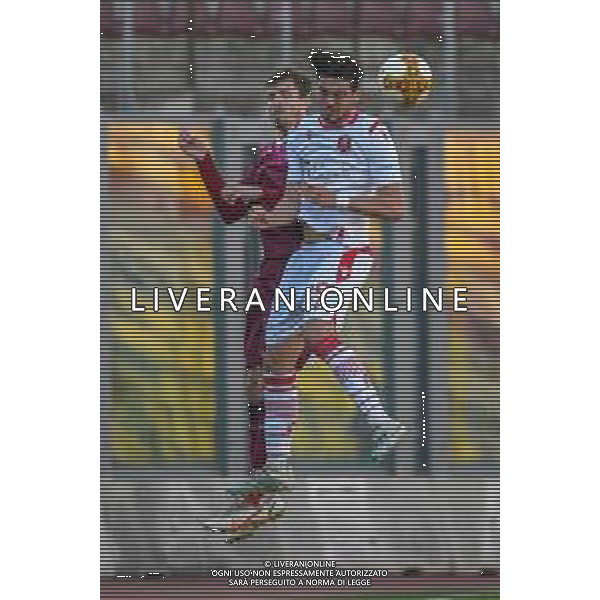Fagiolinia/LMedia - Livorno vs Grosseto - Campionato di Calcio Serie C - Lega Pro 2020/2021 16 marzo 2021 - Stadio Armando Picchi, Livorno, Italia Nella foto: Alessandro Sersanti (Grosseto) e Edgaras Dubickas (Livorno) in duello aereo @Fagiolinia/LMedia AG ALDO LIVERANI SAS