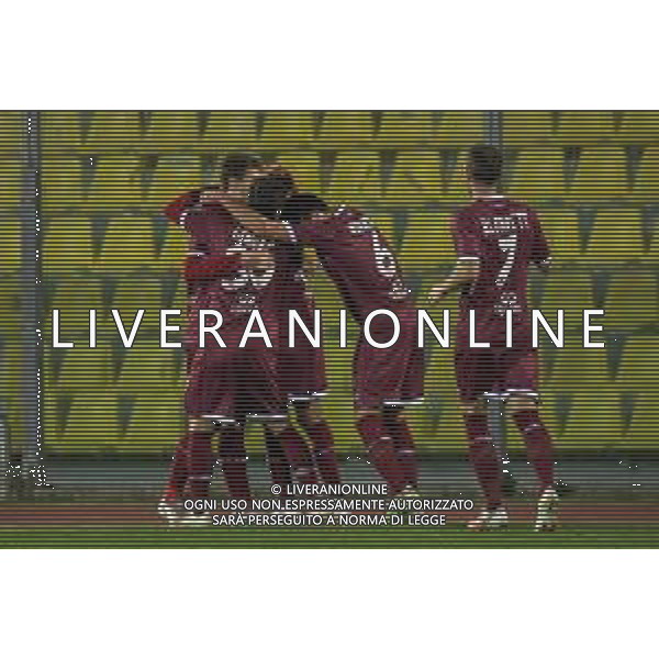 Fagiolinia/LMedia - Livorno vs Grosseto - Campionato di Calcio Serie C - Lega Pro 2020/2021 16 marzo 2021 - Stadio Armando Picchi, Livorno, Italia Nella foto: esultanza Livorno dopo il gol di Edgaras Dubickas (Livorno) @Fagiolinia/LMedia AG ALDO LIVERANI SAS