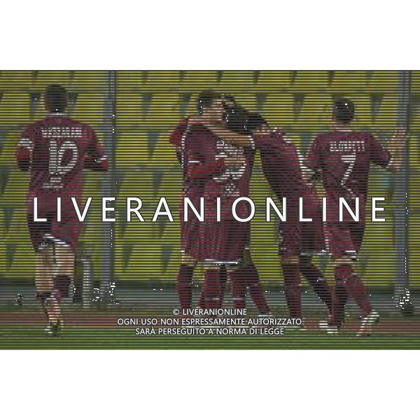 Fagiolinia/LMedia - Livorno vs Grosseto - Campionato di Calcio Serie C - Lega Pro 2020/2021 16 marzo 2021 - Stadio Armando Picchi, Livorno, Italia Nella foto: esultanza Livorno dopo il gol di Edgaras Dubickas (Livorno) @Fagiolinia/LMedia AG ALDO LIVERANI SAS