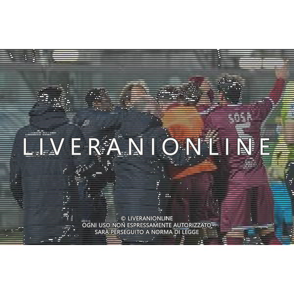 Fagiolinia/LMedia - Livorno vs Grosseto - Campionato di Calcio Serie C - Lega Pro 2020/2021 16 marzo 2021 - Stadio Armando Picchi, Livorno, Italia Nella foto: esultanza Livorno dopo il gol di Sven Braken (Livorno) @Fagiolinia/LMedia AG ALDO LIVERANI SAS