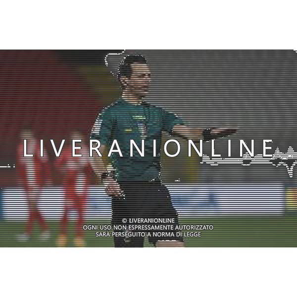 ¬© TVRG l\'arbitro Ivano Pezzuto di Lecce Monza vs Reggiana Campionato Serie BKT - 29a giornata Monza 16-03-2021 U-Power Stadium foto Roberto Garavaglia/ag. Aldo Liverani sas /AGENZIA ALDO LIVERANI SAS
