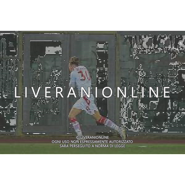 Fagiolinia/LMedia - Livorno vs Grosseto - Campionato di Calcio Serie C - Lega Pro 2020/2021 16 marzo 2021 - Stadio Armando Picchi, Livorno, Italia Nella foto: Esultanza Grosseto dopo il gol del pareggio di Federico Scaffidi (Grosseto) @Fagiolinia/LMedia AG ALDO LIVERANI SAS
