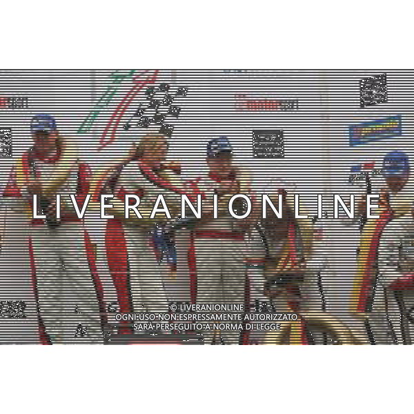 Podium, Sabine Schmitz, Klaus Abbelen, Patrick Huisman, Frikadelli Racing Team, Porsche 911 GT3 R, Gerwin, Manuel Metzger, Black Falcon, Porsche 911 GT3 Cup, Marc Hennerici, Christian Menzel, raceunion Teichmann Racing, Porsche 911 GT3 Cup 20.06.2015. VLN ADAC ACAS H&R-Cup, Round 3, Nurburgring, Germany. - www.xpbimages.com, EMail: requests@xpbimages.com - copy of publication required for printed pictures. Every used picture is fee-liable. © Copyright: Herweg / XPB Images/ AGENZIA ALDO LIVERANI SAS - ITALY ONLY EDITORIAL USE ONLY
