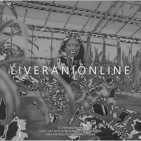 RETROSPETTIVA ROSANNA FRATELLO CANTANTE NELLA FOTO ROSANNA FRATELLO A GALLARATE ALLA SERRA IDEA VERDE NELL\'ANNO 1972 AG ALDO LIVERANI SAS