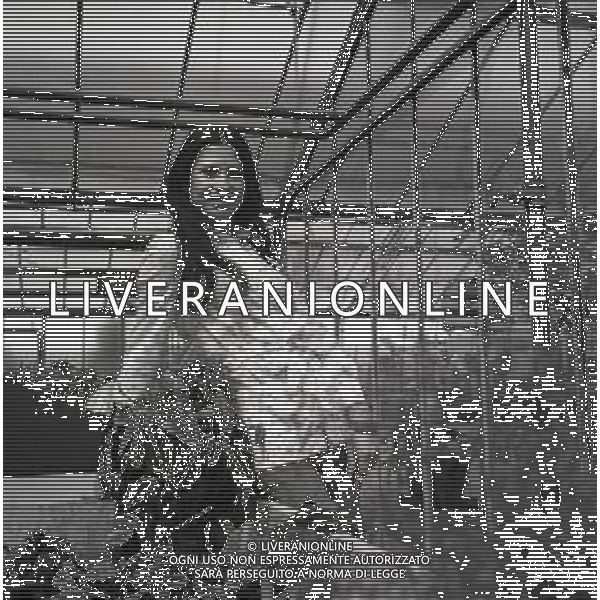 RETROSPETTIVA ROSANNA FRATELLO CANTANTE NELLA FOTO ROSANNA FRATELLO A GALLARATE ALLA SERRA IDEA VERDE NELL\'ANNO 1972 AG ALDO LIVERANI SAS