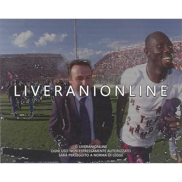 23-05-1999 PERUGIA - MILAN 1-2 CAMPIONATO DI CALCIO SERIE A - VITTORIA 16mo SCUDETTO MILAN NELLA FOTO ESULTANZA DI ALBERTO ZACCHERONI E GEORGE WEAH A FINE GARA AGENZIA ALDO LIVERANI SAS