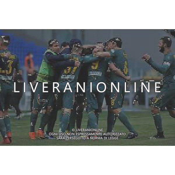 Frosinone vs Lecce Campionato Serie B - 30 Giornata Stadio B.Stirpe - Frosinone 20-03-2021 nella foto Esultanza Lecce ©Federico Gaetano / AGENZIA ALDO LIVERANI SAS