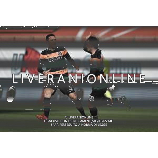 ¬© TVRG esultanza Venezia dopo il gol dell\'1 a 0 Mattia Aramu Monza vs Venezia Campionato Serie BKT - 30a giornata Monza 20-03-2021 U-Power Stadium foto Roberto Garavaglia/ag. Aldo Liverani sas / AGENZIA ALDO LIVERANI SAS