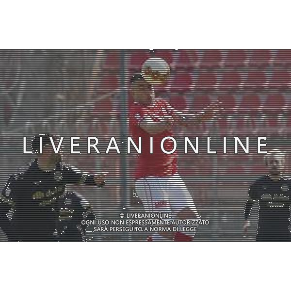 Cerquiglinio/LMedia - AC Perugia vs FC Sudtirol - Italian football Serie C match 2020/2021 21 March 2021 - Renato Curi stadium, perugia, Italy Photo showing: murano jacopo (n.11 perugia calcio) hits his head @Cerquiglinio/LMedia/ AGENZIA ALDO LIVERANI SAS
