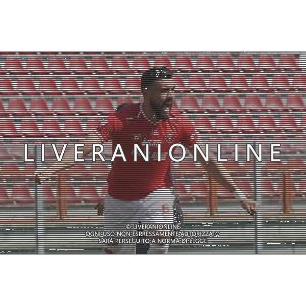 Cerquiglinio/LMedia - AC Perugia vs FC Sudtirol - Italian football Serie C match 2020/2021 21 March 2021 - Renato Curi stadium, perugia, Italy Photo showing: salvatore monaco (n.6 perugia calcio) exultation 1-0 @Cerquiglinio/LMedia/ AGENZIA ALDO LIVERANI SAS