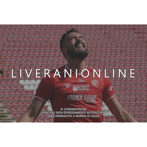 Cerquiglinio/LMedia - AC Perugia vs FC Sudtirol - Italian football Serie C match 2020/2021 21 March 2021 - Renato Curi stadium, perugia, Italy Photo showing: salvatore monaco (n.6 perugia calcio) exultation 1-0 @Cerquiglinio/LMedia/ AGENZIA ALDO LIVERANI SAS