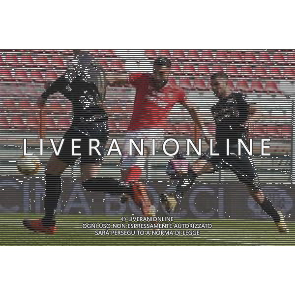 Cerquiglinio/LMedia - AC Perugia vs FC Sudtirol - Italian football Serie C match 2020/2021 21 March 2021 - Renato Curi stadium, perugia, Italy Photo showing: salvatore monaco (n.6 perugia calcio) goal 1-0 @Cerquiglinio/LMedia/ AGENZIA ALDO LIVERANI SAS