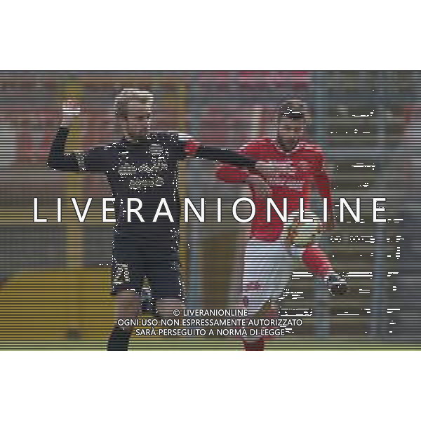 Cerquiglinio/LMedia - AC Perugia vs FC Sudtirol - Italian football Serie C match 2020/2021 21 March 2021 - Renato Curi stadium, perugia, Italy Photo showing: vanbaleghem valentin (n.19 perugia calcio) vs tait fabian (midfielder fc sudtirol) @Cerquiglinio/LMedia/ AGENZIA ALDO LIVERANI SAS