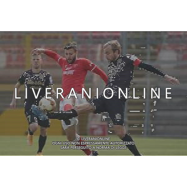 Cerquiglinio/LMedia - AC Perugia vs FC Sudtirol - Italian football Serie C match 2020/2021 21 March 2021 - Renato Curi stadium, perugia, Italy Photo showing: vanbaleghem valentin (n.19 perugia calcio) vs tait fabian (midfielder fc sudtirol) @Cerquiglinio/LMedia/ AGENZIA ALDO LIVERANI SAS