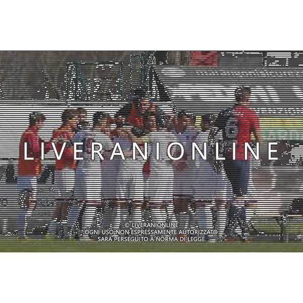 Virtus Verona - Alma Juventus Fano Campionato di Calcio serie C girone B - 21/03/2021 nella foto: esultanza fano dopo il gol ©Claudio Zamagni/Agenzia Aldo Liverani