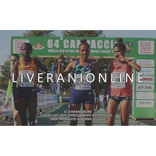 FSCV - 64° Cross del Campaccio San Giorgio su Legnano (MI), 21 Marzo2021 Nella foto: Tsehay Gemechu, Lilian Rangeruk e Tsige Haileslase. podio femminile dell\'edizione del 2021 Ph. Soli - Ag. Aldo Liverani/ AGENZIA ALDO LIVERANI SAS