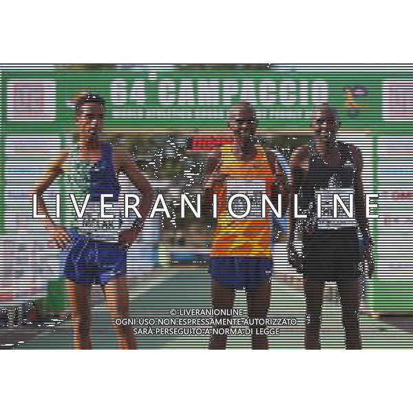 FSCV - 64° Cross del Campaccio San Giorgio su Legnano (MI), 21 Marzo2021 Nella foto: Jacob Kiplimo, Melak Nibret e Oscar Chelimo Ph. Soli - Ag. Aldo Liverani/ AGENZIA ALDO LIVERANI SAS
