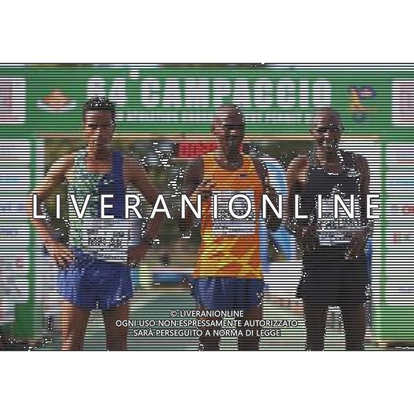 FSCV - 64° Cross del Campaccio San Giorgio su Legnano (MI), 21 Marzo2021 Nella foto: Jacob Kiplimo, Melak Nibret e Oscar Chelimo Ph. Soli - Ag. Aldo Liverani/ AGENZIA ALDO LIVERANI SAS