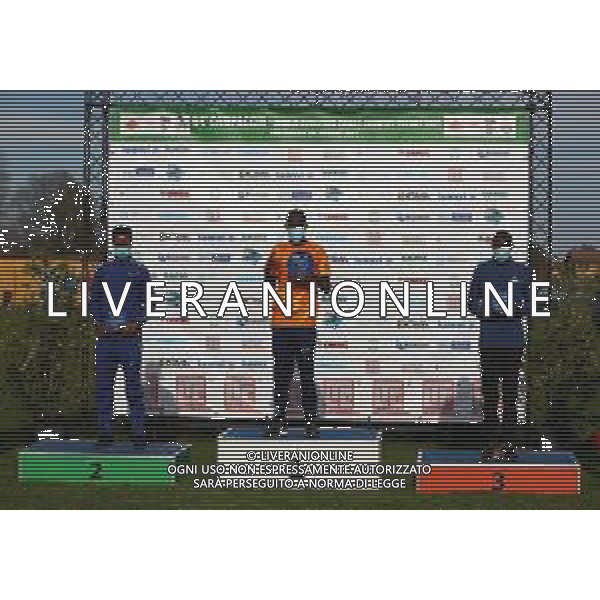 FSCV - 64° Cross del Campaccio San Giorgio su Legnano (MI), 21 Marzo2021 Nella foto:Il podio maschile Ph. Soli - Ag. Aldo Liverani/ AGENZIA ALDO LIVERANI SAS