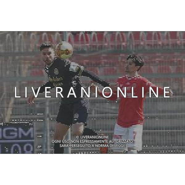 Cerquiglinio/LMedia - AC Perugia vs FC Sudtirol - Italian football Serie C match 2020/2021 21 March 2021 - Renato Curi stadium, perugia, Italy Photo showing: curto marco (defender fc sudtirol) vs elia salvatore (n.7 perugia calcio) @Cerquiglinio/LMedia/ AGENZIA ALDO LIVERANI SAS