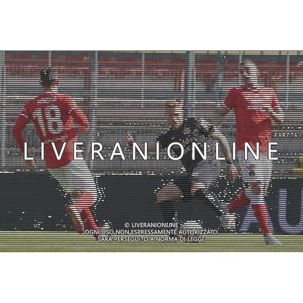 Cerquiglinio/LMedia - AC Perugia vs FC Sudtirol - Italian football Serie C match 2020/2021 21 March 2021 - Renato Curi stadium, perugia, Italy Photo showing: malomo alessandro (defender fc sudtirol) @Cerquiglinio/LMedia/ AGENZIA ALDO LIVERANI SAS