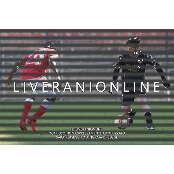 Cerquiglinio/LMedia - AC Perugia vs FC Sudtirol - Italian football Serie C match 2020/2021 21 March 2021 - Renato Curi stadium, perugia, Italy Photo showing: voltan davide (midfielder fc sudtirol) vs kouan oulai christian ‚Äúk. oulai‚Äù (n.28 perugia calcio) @Cerquiglinio/LMedia/ AGENZIA ALDO LIVERANI SAS