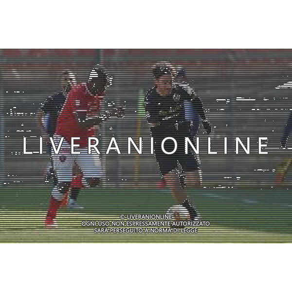 Cerquiglinio/LMedia - AC Perugia vs FC Sudtirol - Italian football Serie C match 2020/2021 21 March 2021 - Renato Curi stadium, perugia, Italy Photo showing: voltan davide (midfielder fc sudtirol) vs kouan oulai christian ‚Äúk. oulai‚Äù (n.28 perugia calcio) @Cerquiglinio/LMedia/ AGENZIA ALDO LIVERANI SAS