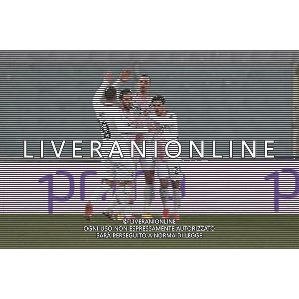 Papinia/LMedia - ACF Fiorentina vs AC Milan - Italian football Serie A match 2020/2021 21 March 2021 - Artemio Franchi stadium, florence, Italy Photo showing: Zlatan Ibrahimovic of AC Milan celebrates after scoring a goal @Papinia/LMedia AG ALDO LIVERANI SAS