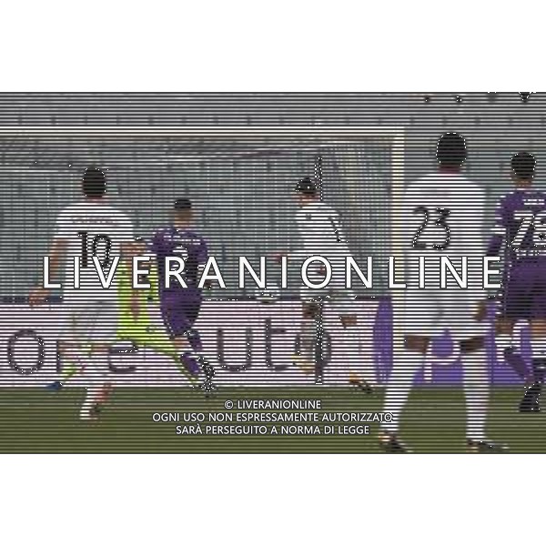 Papinia/LMedia - ACF Fiorentina vs AC Milan - Italian football Serie A match 2020/2021 21 March 2021 - Artemio Franchi stadium, florence, Italy Photo showing: Zlatan Ibrahimovic of AC Milan scores a goal @Papinia/LMedia AG ALDO LIVERANI SAS