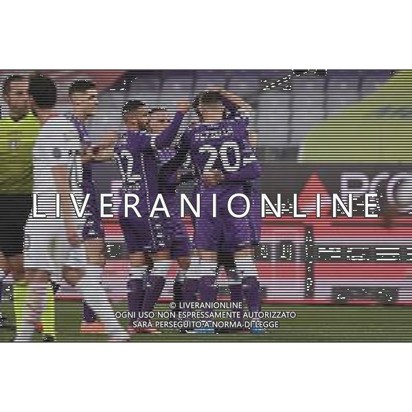 Papinia/LMedia - ACF Fiorentina vs AC Milan - Italian football Serie A match 2020/2021 21 March 2021 - Artemio Franchi stadium, florence, Italy Photo showing: Erick Pulgar of ACF Fiorentina celebrates after scoring a goal @Papinia/LMedia AG ALDO LIVERANI SAS