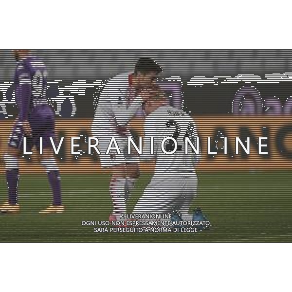 Papinia/LMedia - ACF Fiorentina vs AC Milan - Italian football Serie A match 2020/2021 21 March 2021 - Artemio Franchi stadium, florence, Italy Photo showing: Brahim Diaz of AC Milan celebrates after scoring a goal @Papinia/LMedia/ AGENZIA ALDO LIVERANI SAS