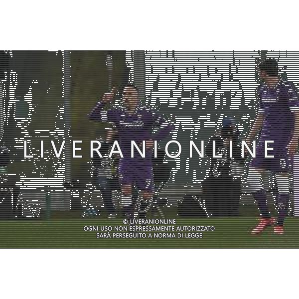 Papinia/LMedia - ACF Fiorentina vs AC Milan - Italian football Serie A match 2020/2021 21 March 2021 - Artemio Franchi stadium, florence, Italy Photo showing: FrancknRibery of ACF Fiorentina celebrates after scoring a goal of 2-1 @Papinia/LMedia AG ALDO LIVERANI SAS