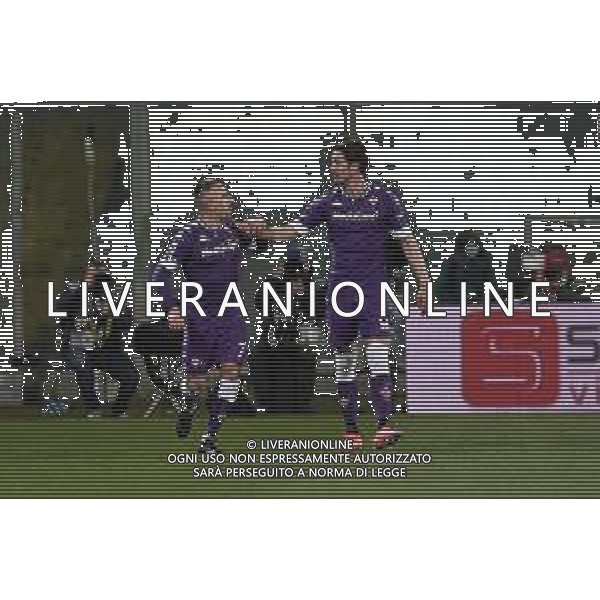 Papinia/LMedia - ACF Fiorentina vs AC Milan - Italian football Serie A match 2020/2021 21 March 2021 - Artemio Franchi stadium, florence, Italy Photo showing: FrancknRibery of ACF Fiorentina celebrates after scoring a goal of 2-1 @Papinia/LMedia AG ALDO LIVERANI SAS