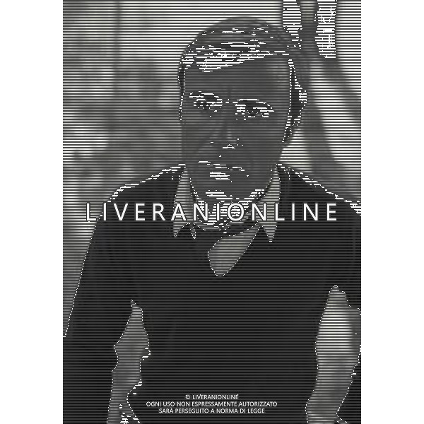 RETROSPETTIVA TITO STAGNO GIORNALISTA,TELECRONISTA SPORTIVO E CONDUTTORE TELEVISIVO NELLA FOTO TITO STAGNO A ROMA NELL\'ANNO 1966 AG ALDO LIVERANI SAS