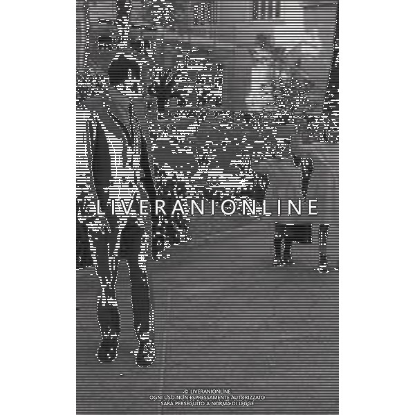 RETROSPETTIVA TITO STAGNO GIORNALISTA,TELECRONISTA SPORTIVO E CONDUTTORE TELEVISIVO NELLA FOTO TITO STAGNO A ROMA NELL\'ANNO 1966 AG ALDO LIVERANI SAS