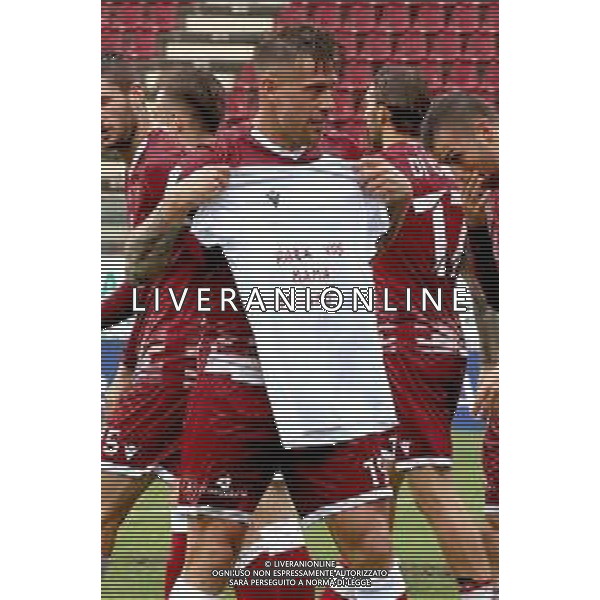 REGGINA - CHIEVO CAMPIONATO CALCIO SERIE B 21.03.2021 NELLA FOTO ESULTANZA DOPO IL GOL DI GERMAN DENIS CON DEDICA SULLA MAGLIETTA PER LA MAMMA ©GAREFFA/ AGENZIA ALDO LIVERANI SAS